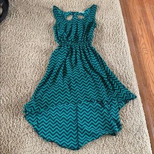 Soprano high-low chevron dress, XS